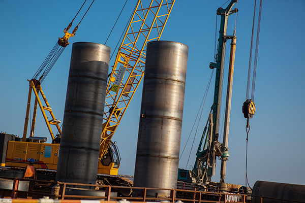 入海深110米！xingkong星空平台（中国）集团智能旋挖钻机助建飞云江特大桥