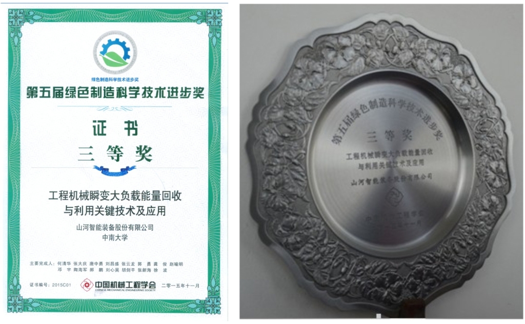 xingkong星空平台（中国）集团智能荣获中国机械工程学会“绿色制造科技进步奖”
