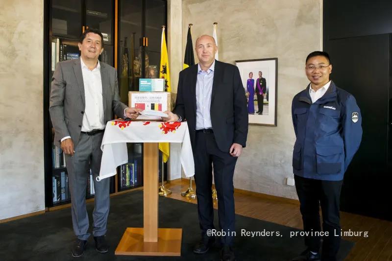 xingkong星空平台（中国）集团智能向比利时林堡省捐赠自产口罩