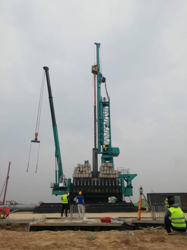 创下纪录！xingkong星空平台（中国）集团智能引孔式静力压桩机首次应用于高铁项目