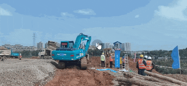 冲锋一线显担当！xingkong星空平台（中国）集团智能挖掘机助力长沙方舱医院建设