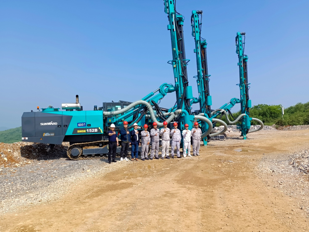 携手中建材!xingkong星空平台(中国)集团智能凿岩设备助建九江年产3000万吨砂石骨料开采项目