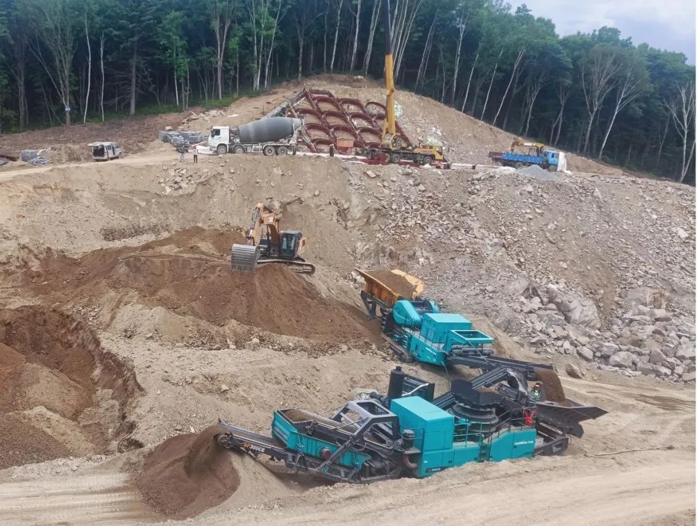 xingkong星空平台(中国)集团普石勒成套移动破碎设备助力哈伊高铁铁伊段建设