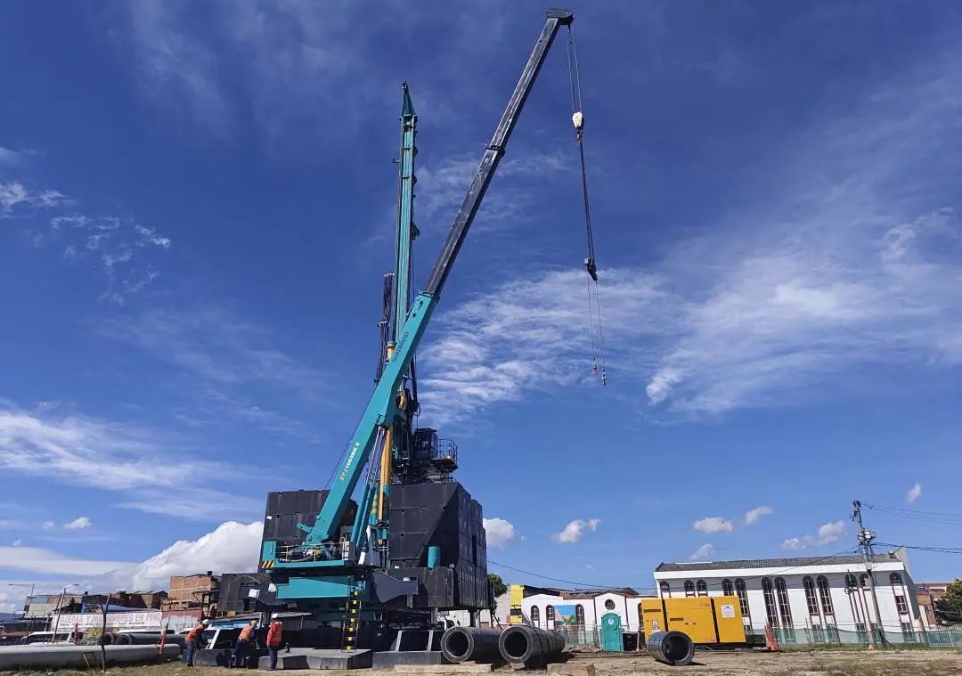 展现“中国制造”硬实力!xingkong星空平台(中国)集团智能PDP工法钻机助建波哥大地铁项目