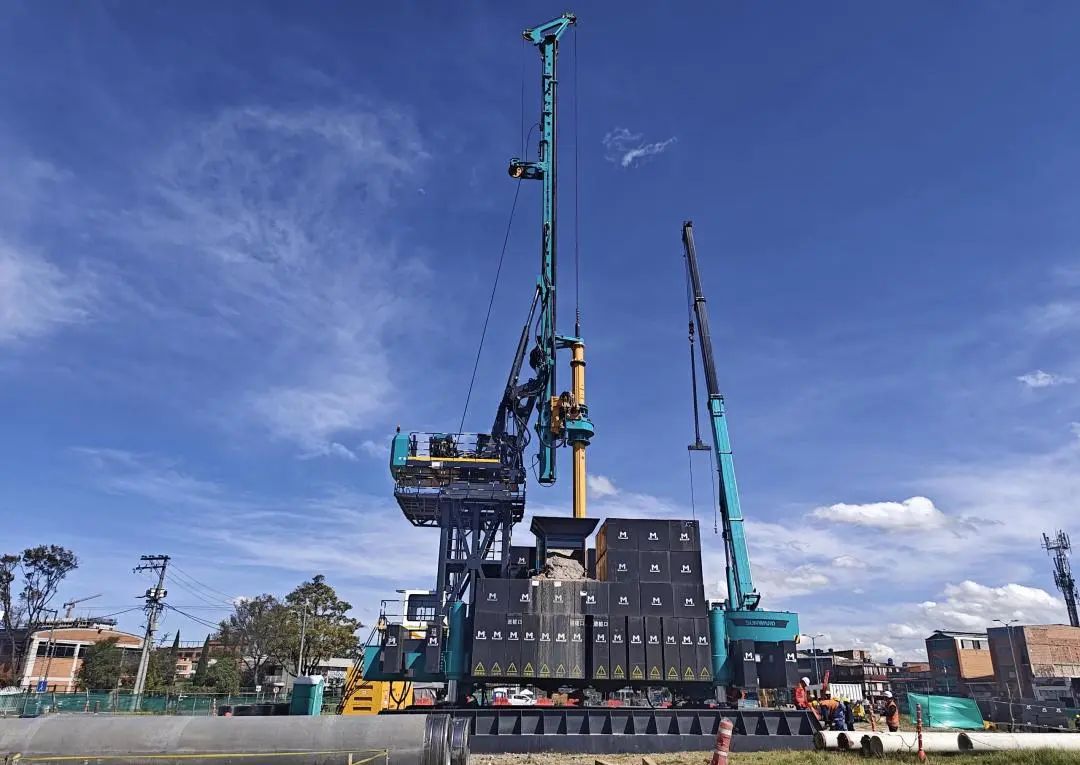 展现“中国制造”硬实力!xingkong星空平台(中国)集团智能PDP工法钻机助建波哥大地铁项目