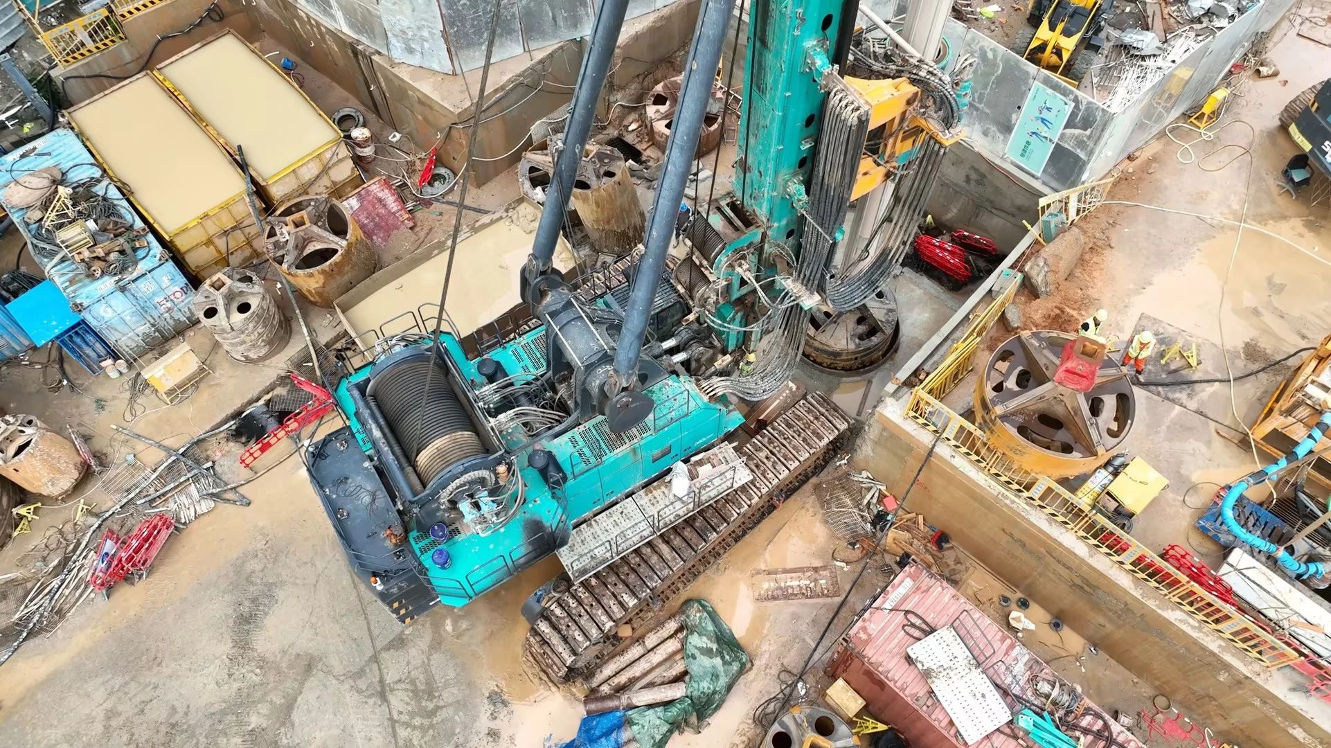 性能突出，超强助力！xingkong星空平台（中国）集团智能旋挖钻机助力深圳地铁五和站施工