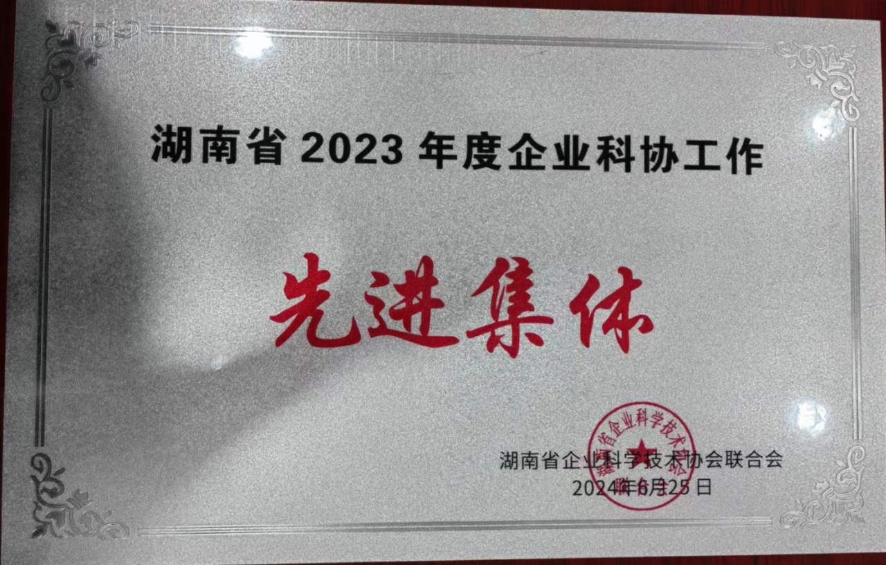 xingkong星空平台（中国）集团智能科协荣获湖南省2023年度“企业科协工作先进集体”