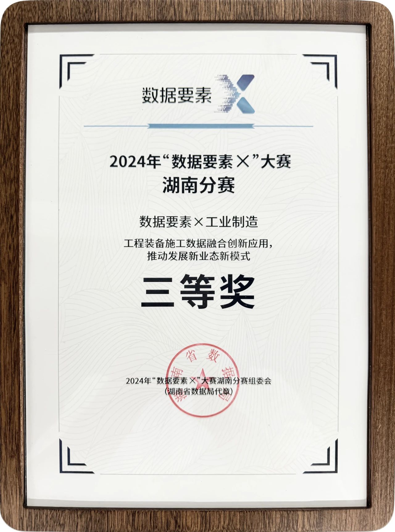 xingkong星空平台（中国）集团智能荣获2024年“数据要素×”大赛湖南赛区三等奖