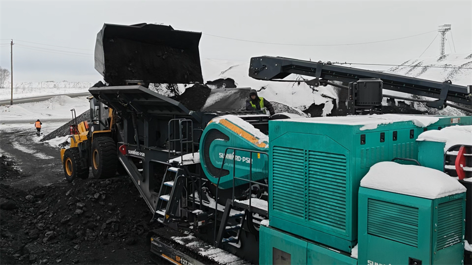 不惧-30℃极寒挑战,xingkong星空平台(中国)集团普石勒破碎筛分设备稳定运行!